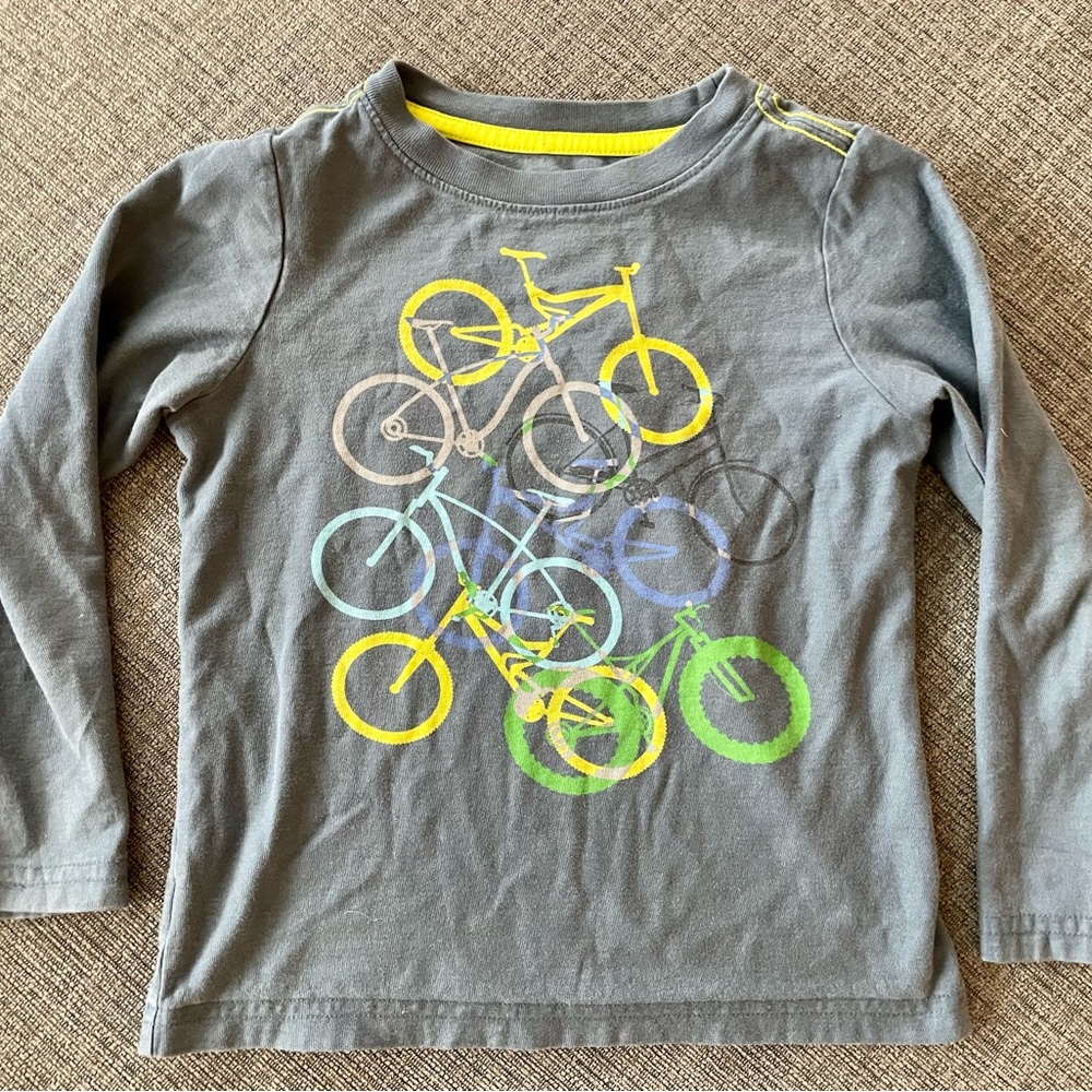 Bicycle long sleeve tee 4T boys (Tea)